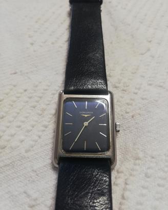 Orologio Longines 1974 Tank Blu Carica Manuale 