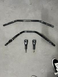 Manubrio e riser da 1 pollice 24,5 per moto custom