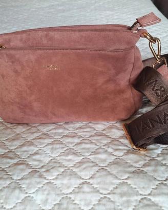 borsa a tracollo rosa antico diana&co
