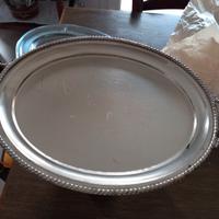 Vassoio vintage ricoperto argento 1000