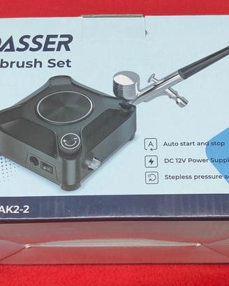 Kit Aerografo Oasser AK2-2 con Compressore
