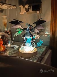 Lampada Pokemon Charizard Nero Artigianale