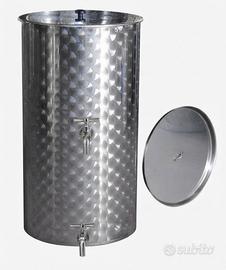 Serbatoio INOX 700 litri con due rubineti