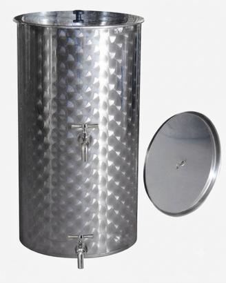Serbatoio INOX 700 litri con due rubineti