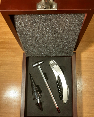 BRANDANI Cofanetto enoteca con terrmometro