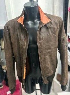 GIACCA DI PELLE MARRONE BATA