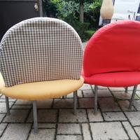Coppia poltroncine sfoderabili anni '80