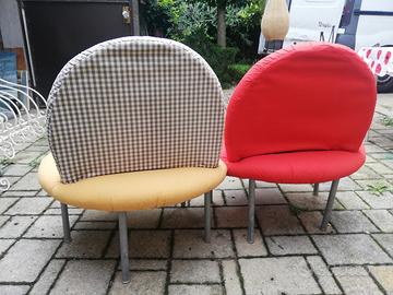 Coppia poltroncine sfoderabili anni '80