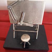 Argento modellino tavolo disegno 