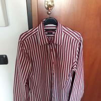 Camicia Gucci uomo, righe bianche e rosse, tg. 40