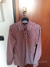 Camicia Gucci uomo, righe bianche e rosse, tg. 40