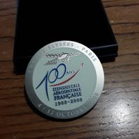 medaglia commemorativa 100 anni aerei Francia 