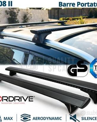 Barre Portatutto per Peugeot 3008 Alluminio Nero