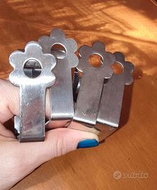 Set ganci fermatovaglia acciaio inossidabile