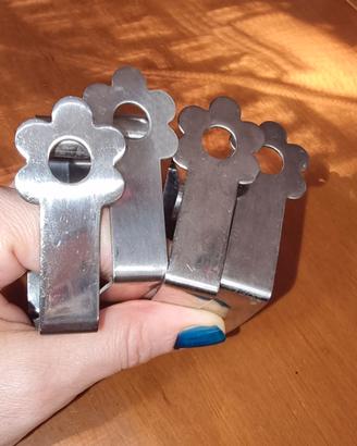 Set ganci fermatovaglia acciaio inossidabile