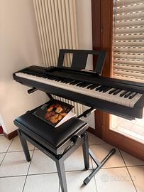 Piano yamaha p45 + supporto + panca + cuffie