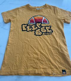T-shirt Ellesse Gialla Bambino - 10 Anni