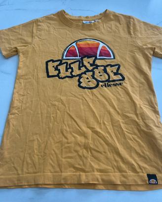 T-shirt Ellesse Gialla Bambino - 10 Anni