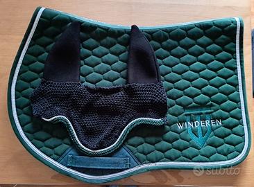 Completo sottosella e cuffietta equitazione