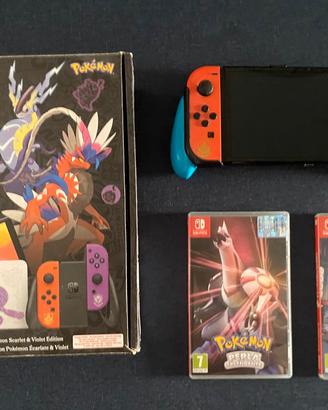 Nintendo Switch Oled Pokemon + Giochi Pokemon