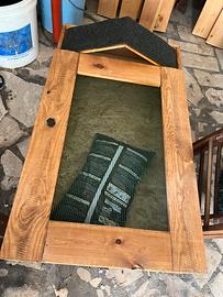 Terrario per Tartarughe in legno artigianale