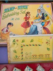 GIOCO DEL RICAMO E DEI TIMBRINI ANNI 20/30