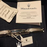 bracciale uomo Maserati nuovo in acciaio, blu