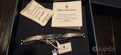 bracciale uomo Maserati nuovo in acciaio, blu