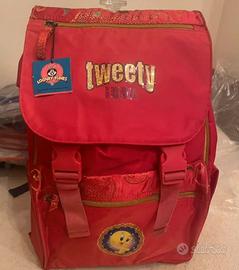 zaino scuola Looney Tunes vintage nuovo