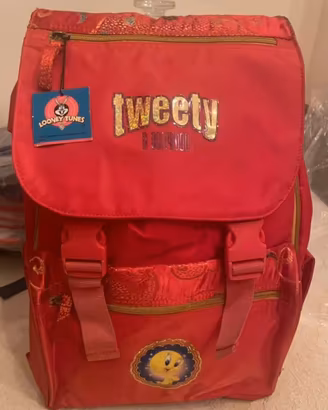 zaino scuola Looney Tunes vintage nuovo