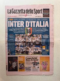 Inter - 18 scudetto gazzetta dello sport