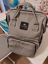 Zaino Cambio Neonato - Vulcano design grigio 