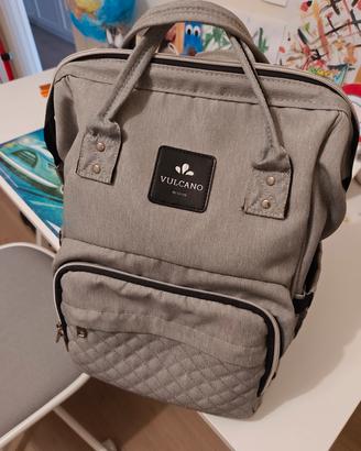 Zaino Cambio Neonato - Vulcano design grigio 