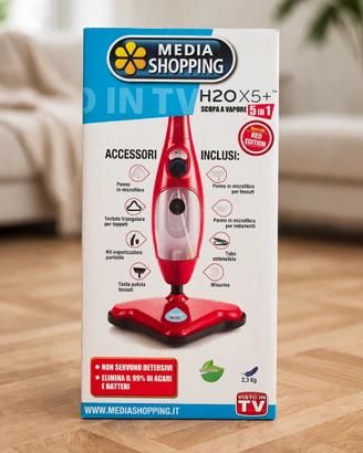 Scopa a vapore H2Ox5 + Red Edition