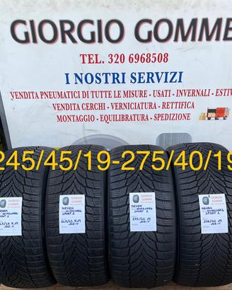 GOMME USATE INVERNALI DIPIA MISURA 245/45/19- 275/