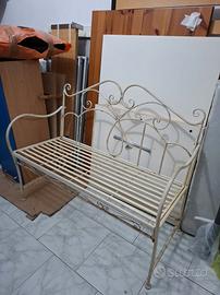 Panchina in ferro battuto stile Shabby/Vintage