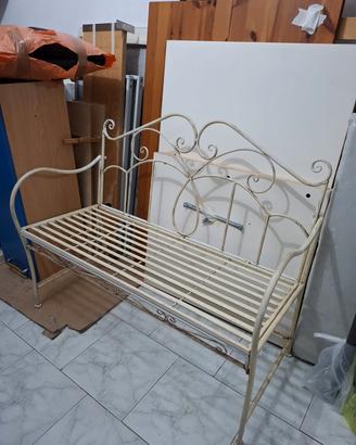 Panchina in ferro battuto stile Shabby/Vintage