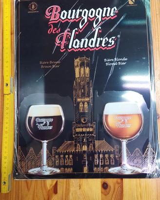 RAHMENLOS Targa Decorativa In Metallo Per Birra – Scritta "con Birra è Tutto Bello" – Cartello Da Parete 17x22 Cm, Regalo Umoristico Per Amanti Della Birra