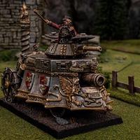 carro a vapore imperiale in metallo warhammer 2001
