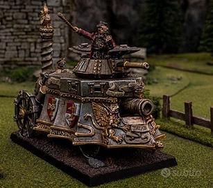carro a vapore imperiale in metallo warhammer 2001
