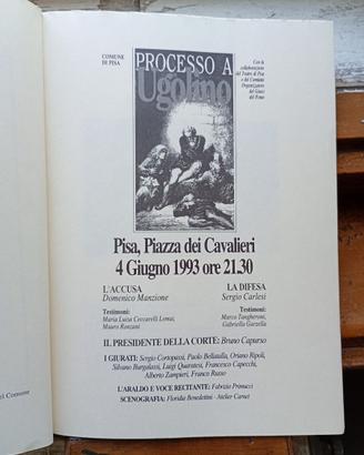 Comune di Pisa PROCESSO A UGOLINO Opuscolo 1993