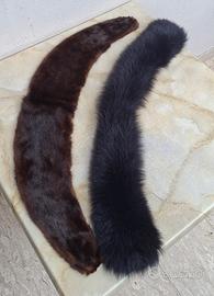 2 Colli in Pelliccia per Cappotto – Volpe e Visone