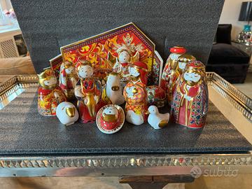 Presepe in ceramica smaltata