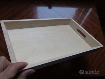 Vassoio rettangolare in balsa
