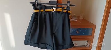 Pantaloncino donna nero corto 