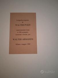 Litografia di Walter Pozzi