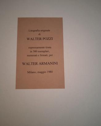 Litografia di Walter Pozzi