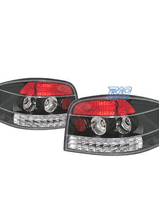 FANALI PER AUDI A3 8P 03-08 LED SFONDO NERO