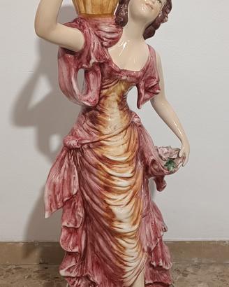 Statua Capodimonte Anni 50 donna 94cm
