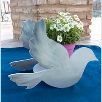 Fioriera Colomba in Legno realizzata a mano